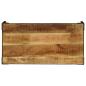 Preview: Couchtisch Raues Massives Mangoholz und Stahl 110 cm