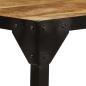 Preview: Couchtisch Raues Massives Mangoholz und Stahl 110 cm