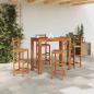 Preview: ARDEBO.de - Bartisch Akazienholz Massiv 120 x 60 x 105 cm