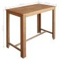 Preview: Bartisch Akazienholz Massiv 120 x 60 x 105 cm