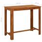 Preview: Bartisch Akazienholz Massiv 120 x 60 x 105 cm