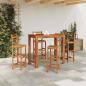 Preview: Bartisch Akazienholz Massiv 120 x 60 x 105 cm