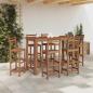 Preview: Bartisch Akazienholz Massiv 150 x 70 x 105 cm