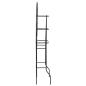 Preview: Toilettenregal Schwarz 60x33x174 cm