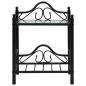 Preview: Nachttische 2 Stk. Stahl und Hartglas 45 x 30,5 x 60 cm Schwarz