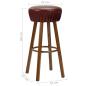 Preview: Barhocker 2 Stk. Braun Kunstleder