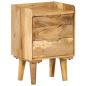 Preview: Nachttisch Mangoholz Massiv 40 x 30 x 59,5 cm 