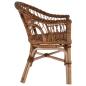 Preview: Gartenstuhl Rattan Natur Braun