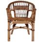 Preview: Gartenstuhl Rattan Natur Braun