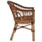 Preview: Gartenstuhl Rattan Natur Braun