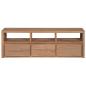 Preview: TV-Schrank Massivholz Teak mit natürlichem Finish 120×30×40 cm