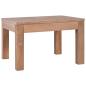 Preview: Couchtisch Teakholz Massiv mit Natürlichem Finish 60x60x40 cm