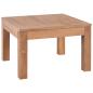 Preview: Couchtisch Teakholz Massiv mit Natürlichem Finish 60x60x40 cm