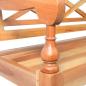 Preview: Batavia-Sitzbank 98 cm Mahagoni Massivholz Hellbraun