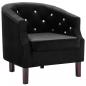 Preview: Sessel Schwarz Samt