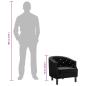Preview: Sessel Schwarz Samt