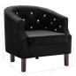 Preview: Sessel Schwarz Samt