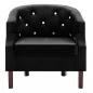 Preview: Sessel Schwarz Samt