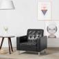 Preview: Sessel Schwarz Kunstleder
