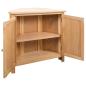 Preview: Eckschrank 80x33,5x78 cm Massivholz Eiche