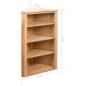 Preview: Eckregal 59 x 36 x 100 cm Massivholz Eiche