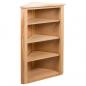 Preview: Eckregal 59 x 36 x 100 cm Massivholz Eiche