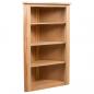 Preview: Eckregal 59 x 36 x 100 cm Massivholz Eiche