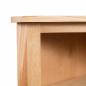 Preview: Eckregal 59 x 36 x 100 cm Massivholz Eiche