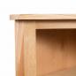 Preview: Eckregal 59 x 36 x 100 cm Massivholz Eiche