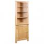 Preview: Eckschrank 59 x 36 x 180 cm Massivholz Eiche
