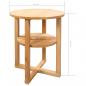 Preview: Beistelltisch 40×50 cm Massivholz Eiche