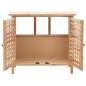 Preview: Waschbeckenunterschrank Massivholz Walnuss 66x29x61 cm
