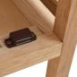 Preview: Badezimmerschrank Massivholz Walnuss 39,5x35,5x123 cm