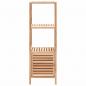 Preview: Badezimmerschrank Massivholz Walnuss 39,5x35,5x123 cm