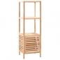 Preview: Badezimmerschrank Massivholz Walnuss 39,5x35,5x123 cm