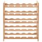 Preview: Weinregal für 25 Flaschen Nussbaumholz Massiv 63x25x73 cm