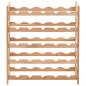 Preview: Weinregal für 25 Flaschen Nussbaumholz Massiv 63x25x73 cm