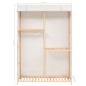 Preview: Kleiderschrank mit 3 Ebenen 110 x 40 x 170 cm