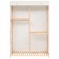 Preview: Kleiderschrank mit 3 Ebenen 110 x 40 x 170 cm
