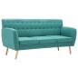 Preview: 3-Sitzer-Sofa Stoff 172x70x82 cm Grün