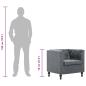 Preview: Sessel Grau Stoff