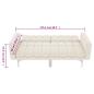 Preview: Schlafsofa Creme Stoff 