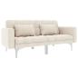 Preview: Schlafsofa Creme Stoff 