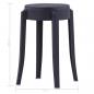 Preview: Stapelbare Hocker 4 Stk. Schwarz Kunststoff
