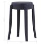 Preview: Stapelbare Hocker 4 Stk. Schwarz Kunststoff