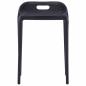 Preview: Stapelbare Hocker 4 Stk. Schwarz Kunststoff