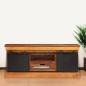 Preview: TV-Schrank 110x30x45 cm Altholz Massiv