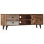 Preview: TV-Schrank 118×30×40 cm Massivholz Mango