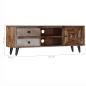 Preview: TV-Schrank 118×30×40 cm Massivholz Mango