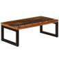 Preview: Couchtisch 100x50x35 cm Altholz und Stahl